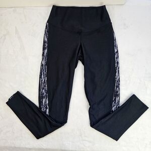 VERO Medium Black Columbian Butt Lifting Silhouette Leggings Pants Sheer White